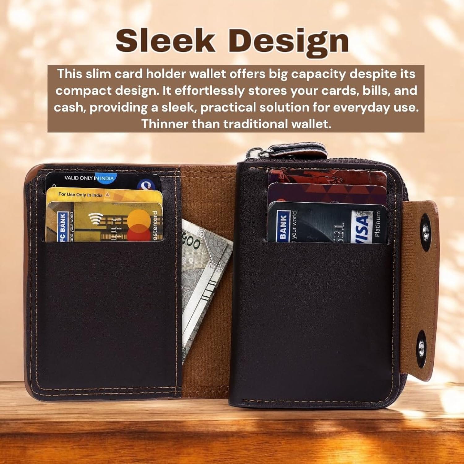 Smart Wallet Modern Design Pocket Friendly Size